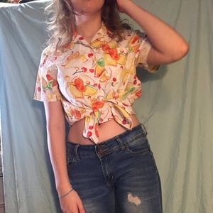 FRUITS summer button up shirt